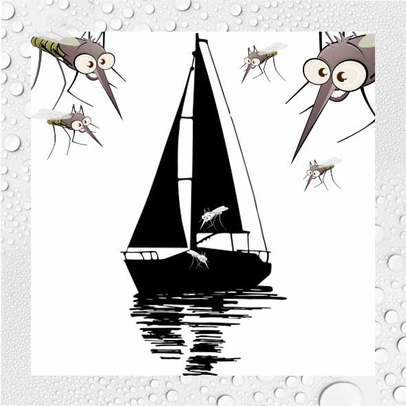 zanzare in barca